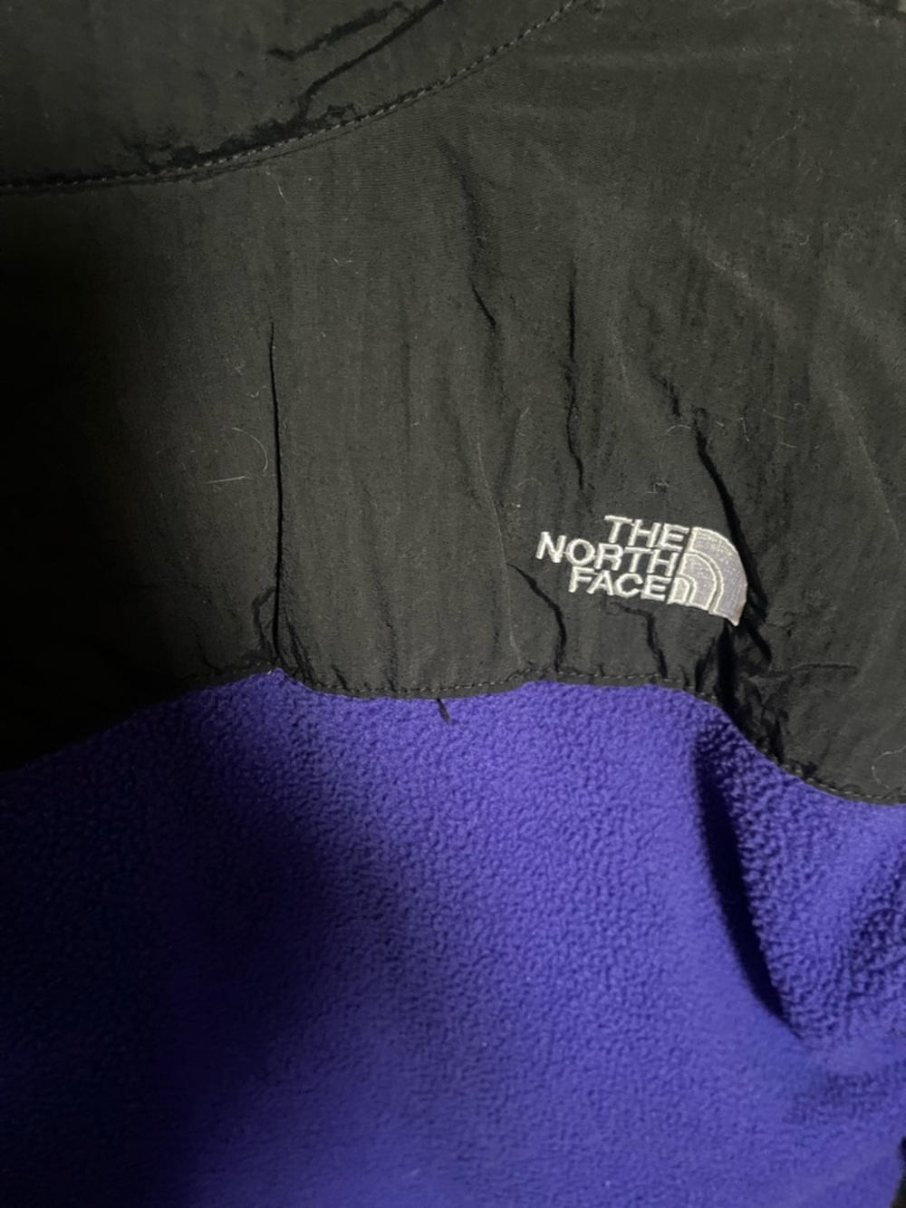 Vintage 90’s North Face Denali Blk & Purple Fleece Men’s Med Jacket - Picture 4 of 5